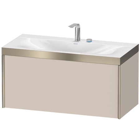 Duravit Xviu C-Bonded Wall-Mounted Vanity Taupe Matte XV4611EB191P